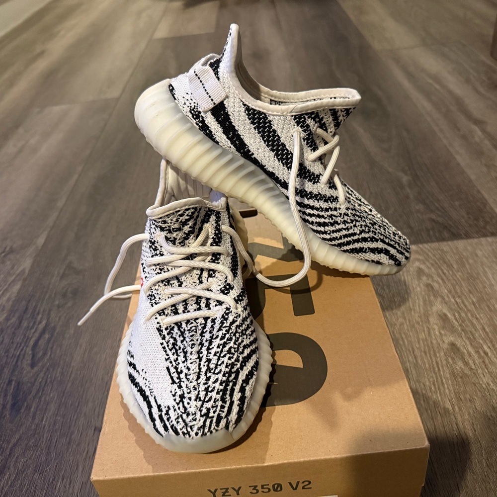 Adidas Black and White Sneakers with Boost Midsole